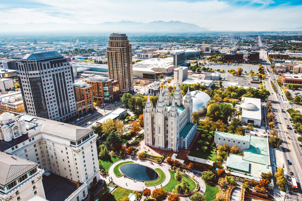 Panoramic Image of Salt Lake City, UT